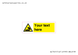 Custom Warning submerged objects in watercraft areas